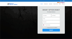 Desktop Screenshot of binary-option-robot.com